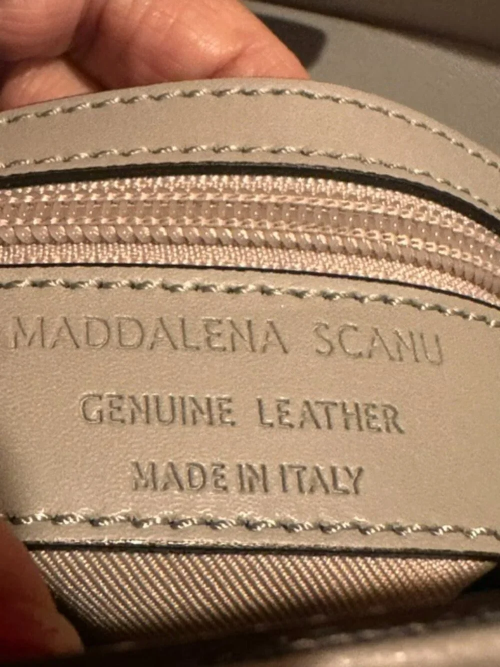 Maddalena Scanu | Italian Boutique Brand Structured Satchel Top Handle Pale Blue